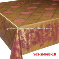 waterproof double golden film pvc printed table cloth